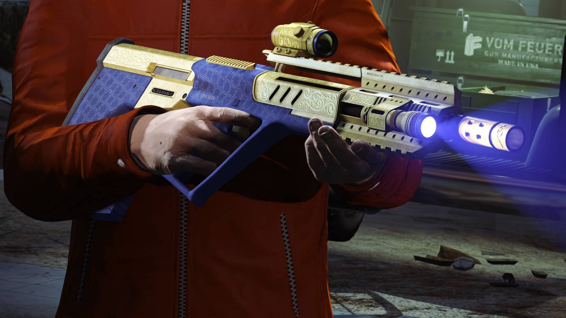 Best guns in GTA 5 Online: El Strickler Military Rifle (Image via Rockstar Games)